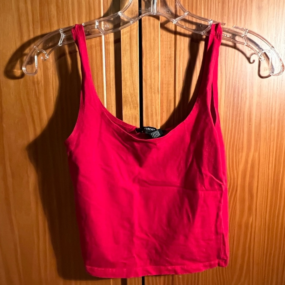 Red Crop Top
